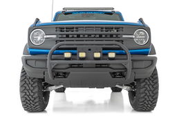 Nudge Bar with 20-Inch Cool White DRL LED Bar for Ford Bronco, view 3, Rough Country 51047