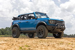 Nudge Bar with 4-Inch Chrome Series Round LEDs for Ford Bronco, view 6, Rough Country 51049