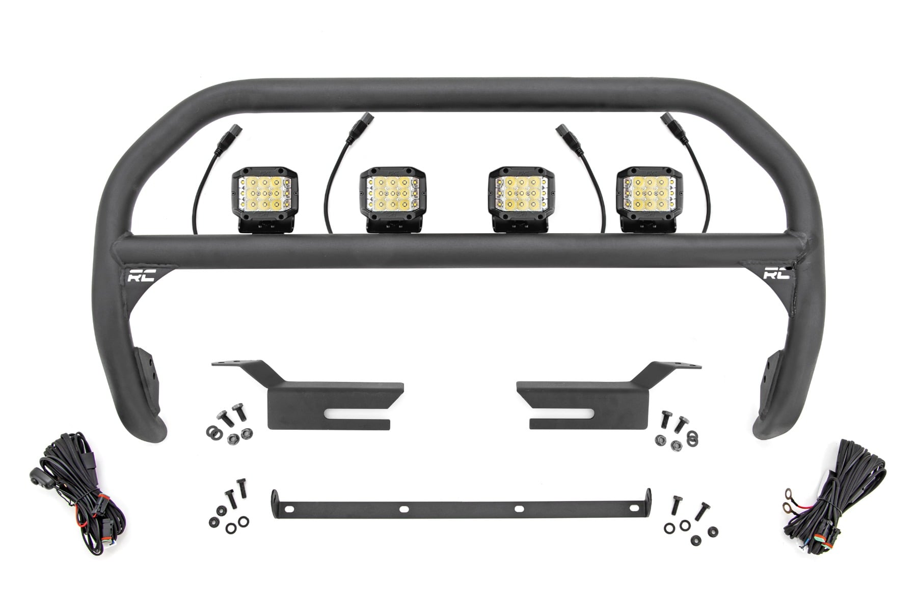 Rough Country Nudge Bar with 3-Inch Wide-Angle Osram LEDs for Ford Bronco