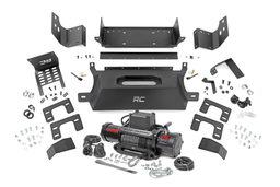 Hidden Winch Mount Kit with 9500-Lb Winch for Ford Bronco (2021-2025), Rough Country 51058