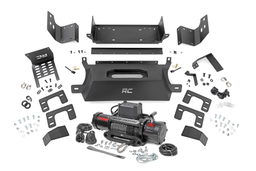 Hidden Winch Mount Kit with 12000-Lb Winch for Bronco (2021-2025), Rough Country 51059