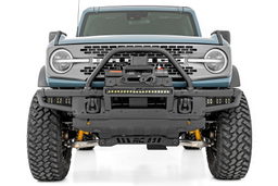 High Winch Mount with 20-Inch DRL Light Bar for Bronco (2021-2025), view 5, Rough Country 51068