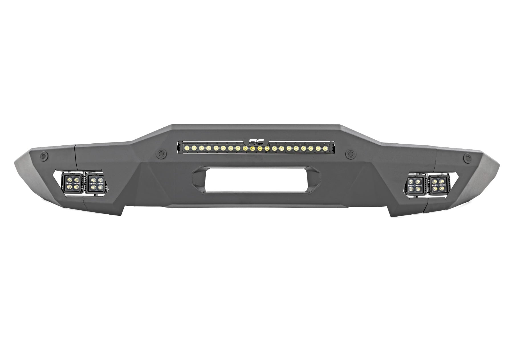 Rough Country Front Bumper with 20 Inch DRL Light Bar for Ford Bronco 4WD
