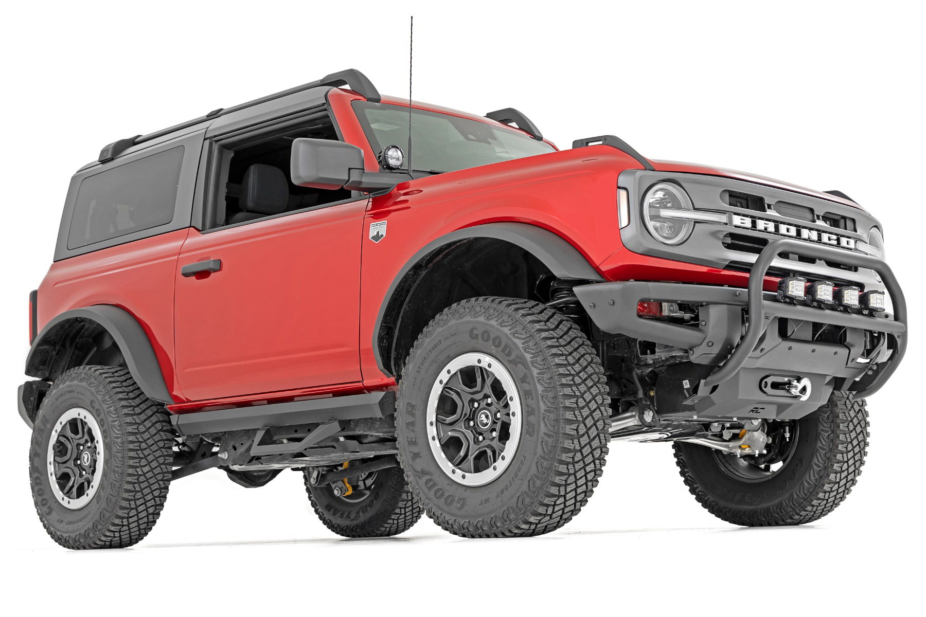 SRX2 Adjustable Aluminum Step for Ford Bronco 2-Door (2021-2025), Rough Country 51081