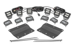 2-Inch Black Series LED Fog Light Kit for 2021-2025 Ford Bronco 4WD, Rough Country 51086