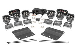 Black Series LED Fog Light Kit for Ford Bronco 4WD (2021-2025), Rough Country 51087