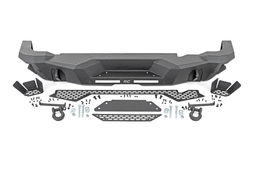 Rear Bumper with Step Plates for 2021-2025 Ford Bronco 4WD, view 5, Rough Country 51090