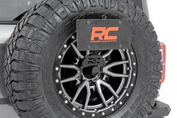 Rear Bumper with 6 Inch and 2 Inch Spot LEDs for Ford Bronco, view 4, Rough Country 51092