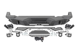Rear Bumper with 6 Inch and 2 Inch Spot LEDs for Ford Bronco, view 5, Rough Country 51092