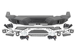 Rear Bumper with 6 Inch LEDs and 2 Inch Flood Pods for Bronco, view 5, Rough Country 51093