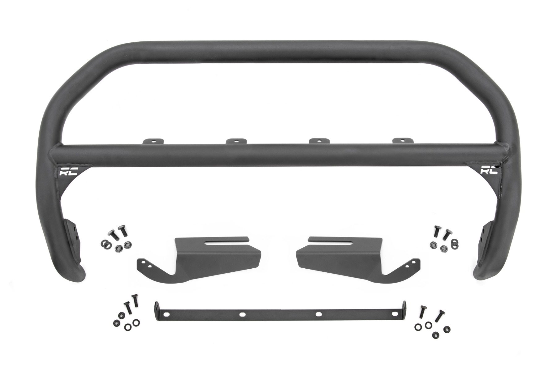 Rough Country No-Drill Nudge Bar for Ford Bronco OE Modular Steel Bumper