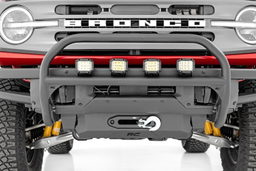 OE Bumper Nudge Bar with 20-Inch LED Bar for Ford Bronco, view 3, Rough Country 51101