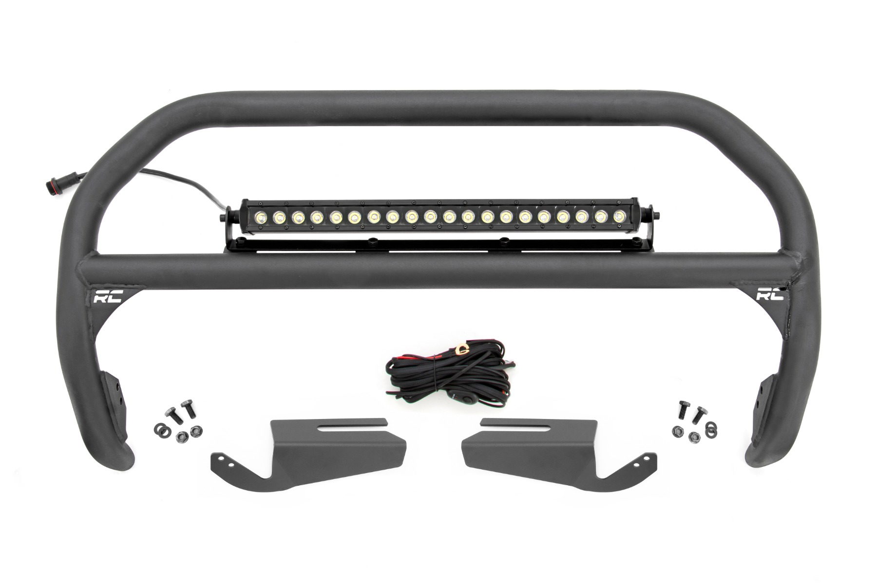 OE Bumper Nudge Bar with 20-Inch LED Bar for Ford Bronco, Rough Country 51101
