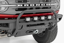 OE Bumper Nudge Bar with 20-Inch Spectrum LED Bar for Bronco, view 2, Rough Country 51103