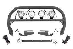 OE Bumper Nudge Bar with 4-Inch Round LEDs for Ford Bronco, Rough Country 51104