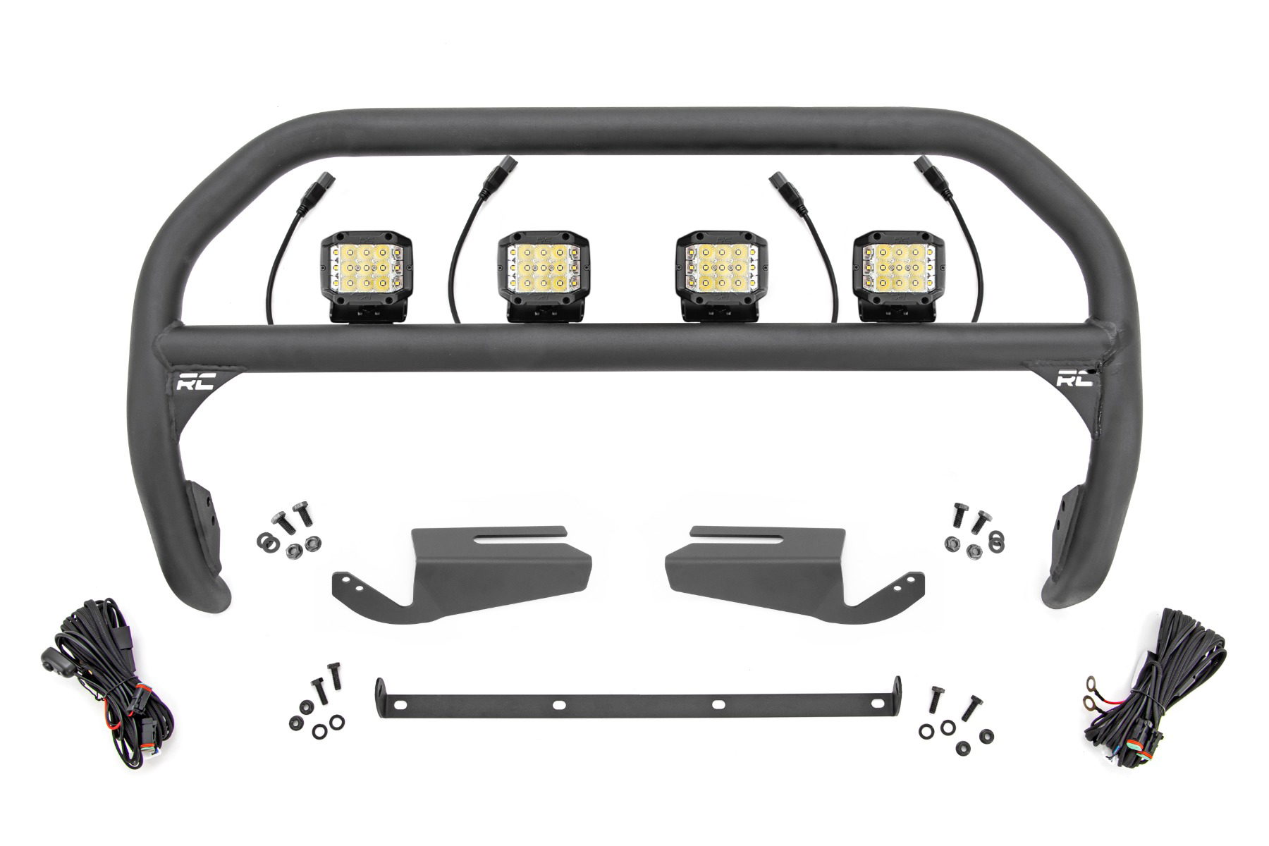 Rough Country OE Bumper Nudge Bar with Wide-Angle Osram LEDs for Bronco