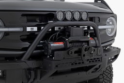 Safari Bar for Ford Bronco OE Modular Steel Bumper, view 2, Rough Country 51110