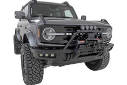 Safari Bar with 3.5-Inch Amber DRL LEDs for Ford Bronco, view 3, Rough Country 51111