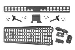 Molle Mounting Panel with LED Dome Light for Bronco dimension diagram — Rough Country 51124