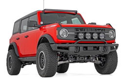 Light Bar Mount with 6.5-Inch Halo LEDs for Ford Bronco 4WD, view 2, Rough Country 51137