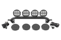 Light Bar Mount with 6.5-Inch Halo LEDs for Ford Bronco 4WD, view 4, Rough Country 51137