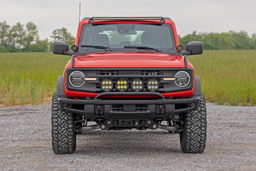Light Bar Mount with 6.5-Inch Halo LEDs for Ford Bronco 4WD, view 5, Rough Country 51137