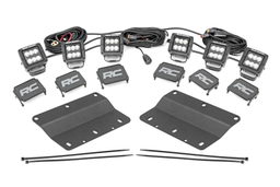 2-Inch Black Series LED Fog Light Kit for Ford Bronco 4WD (2021-2025), Rough Country 51140