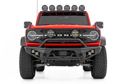 Tubular Front Bumper with Hoop for 2021-2025 Ford Bronco 4WD, view 5, Rough Country 51200A