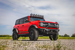 Tubular Front Bumper with Hoop for 2021-2025 Ford Bronco 4WD, view 6, Rough Country 51200A