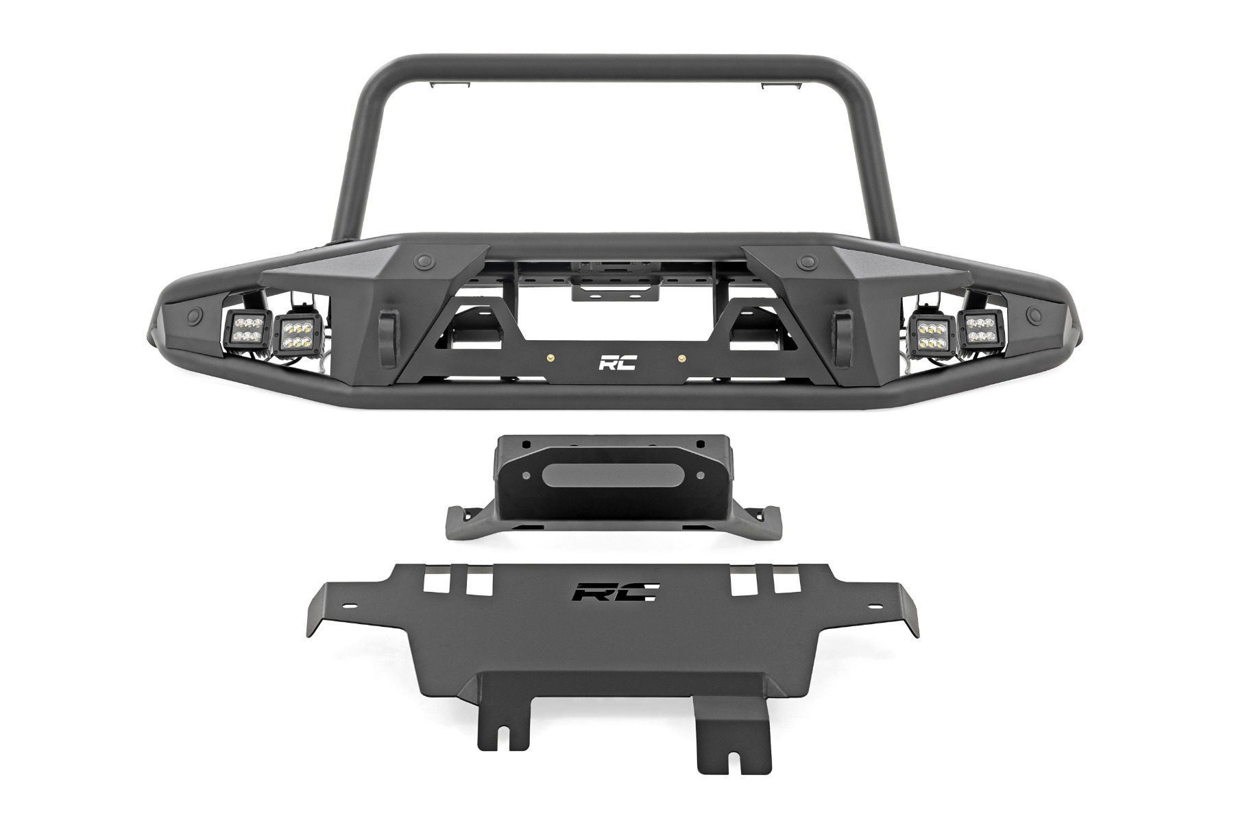 Rough Country Tubular Winch-Ready Front Bumper for 2021-2025 Ford Bronco 4WD