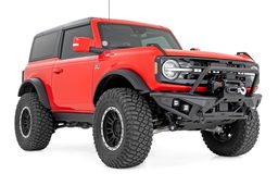Tubular Winch-Ready Front Bumper for 2021-2025 Ford Bronco 4WD, view 2, Rough Country 51205