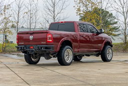 Tubular Rear Bumper with D-Rings and Sensor Inserts, view 5, Rough Country 51213