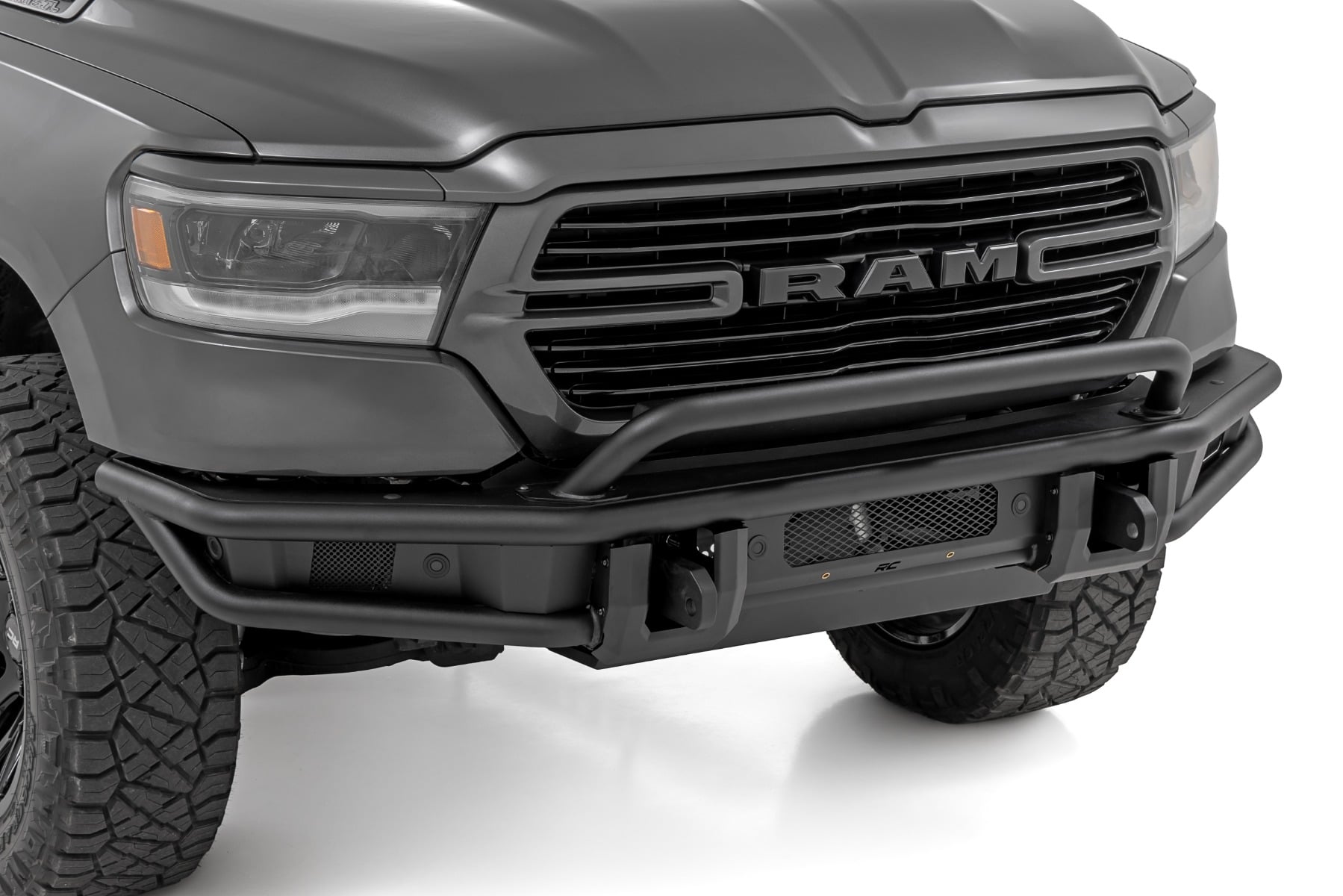 Rough Country Tubular Front Bumper with Skid Plate for Ram 1500