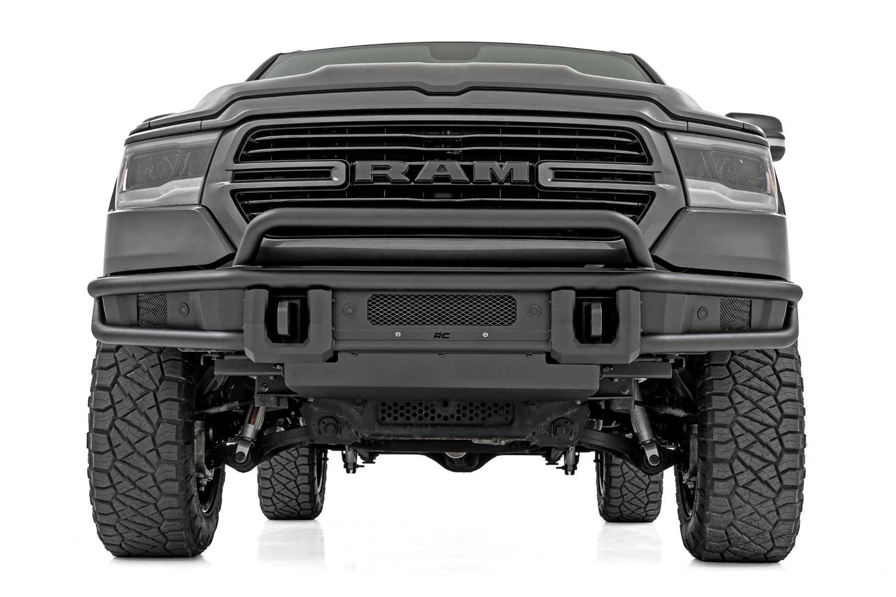Tubular Front Bumper with Skid Plate for Ram 1500 (2019-2024), Rough Country 51214