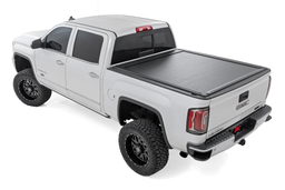 Powered Retractable Bed Cover for Silverado/Sierra 1500 5'9" Bed, view 2, Rough Country 51214550