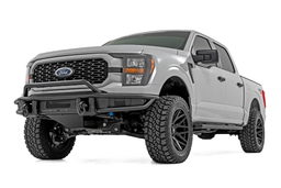 Tubular Front Bumper with Skid Plate for F-150 (2021-2023), view 3, Rough Country 51216