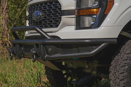 Tubular Front Bumper with Skid Plate for F-150 (2021-2023), view 4, Rough Country 51216