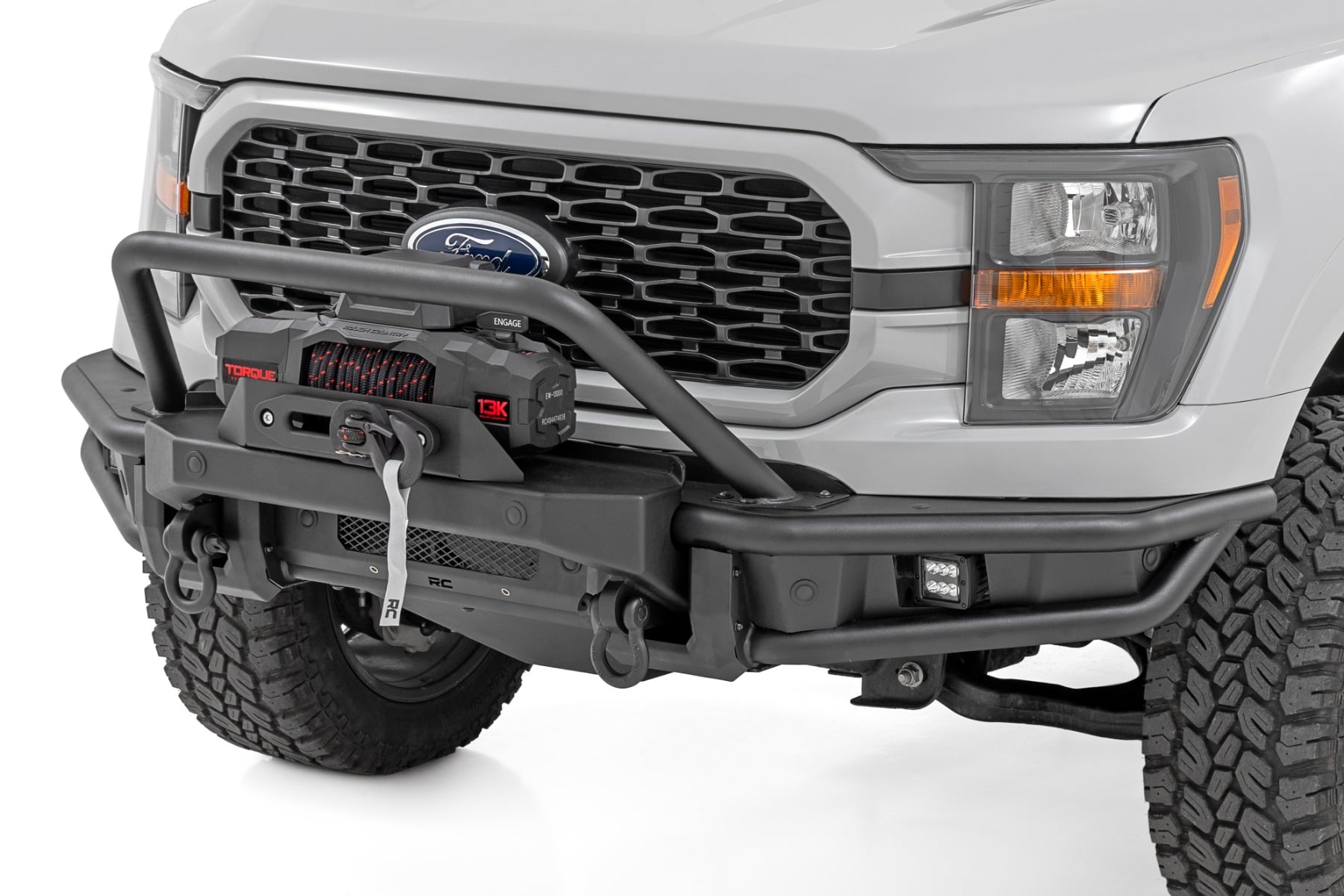 Rough Country Tubular Winch Front Bumper for Ford F-150