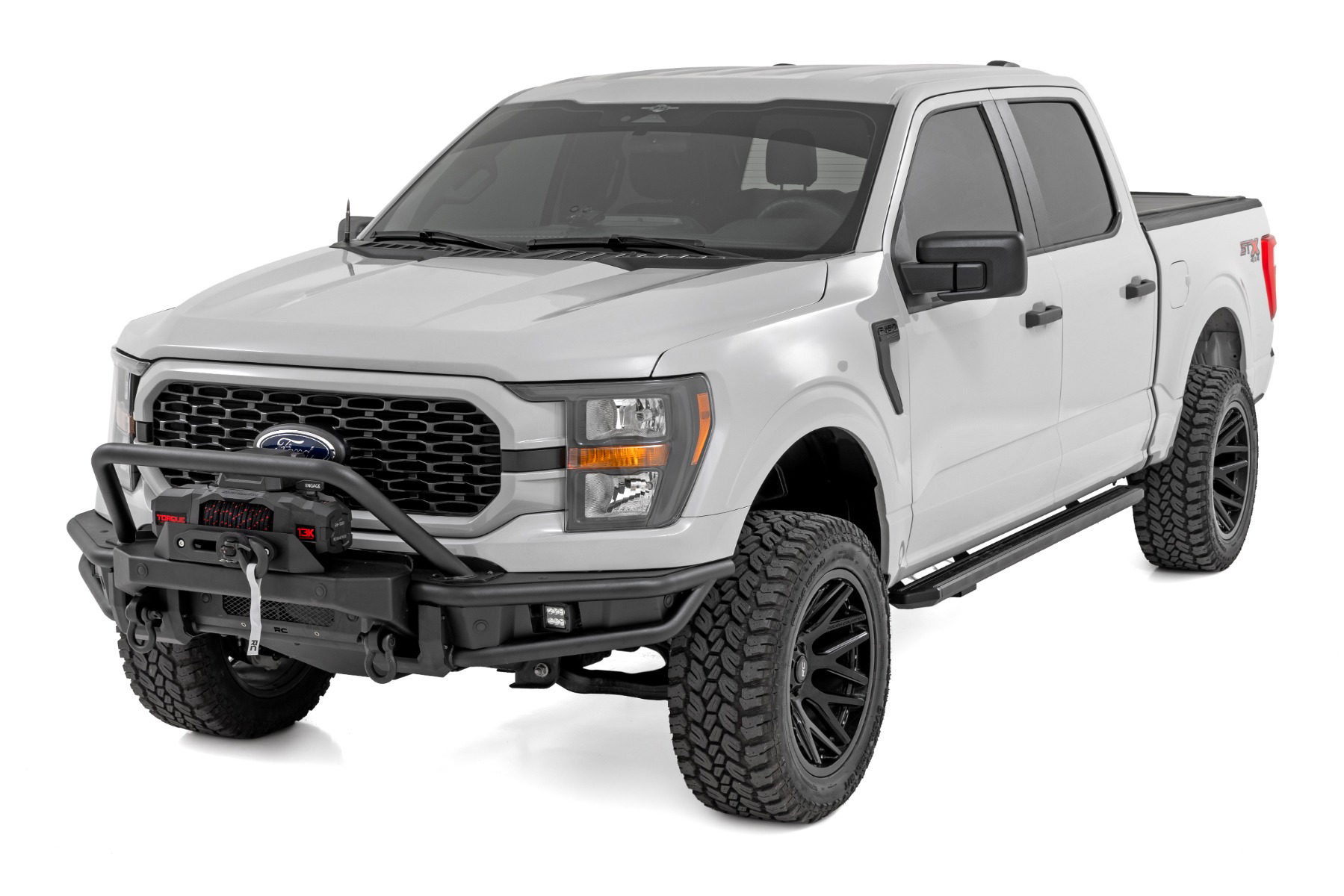 Tubular Winch Front Bumper for Ford F-150 (2021-2023), Rough Country 51216W
