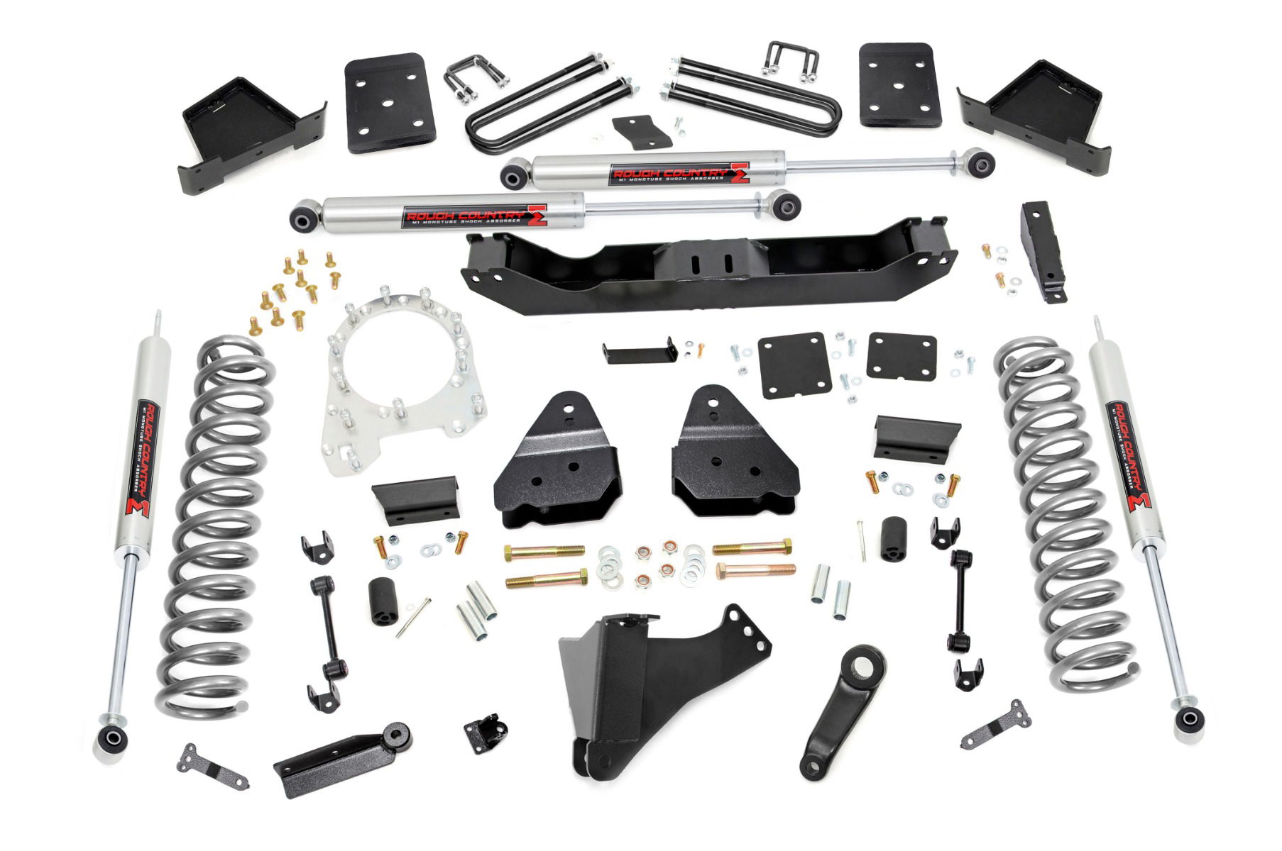 6-Inch Lift Kit with M1 Shocks for 2017–2022 F-250/F-350 4WD, Rough Country 51340