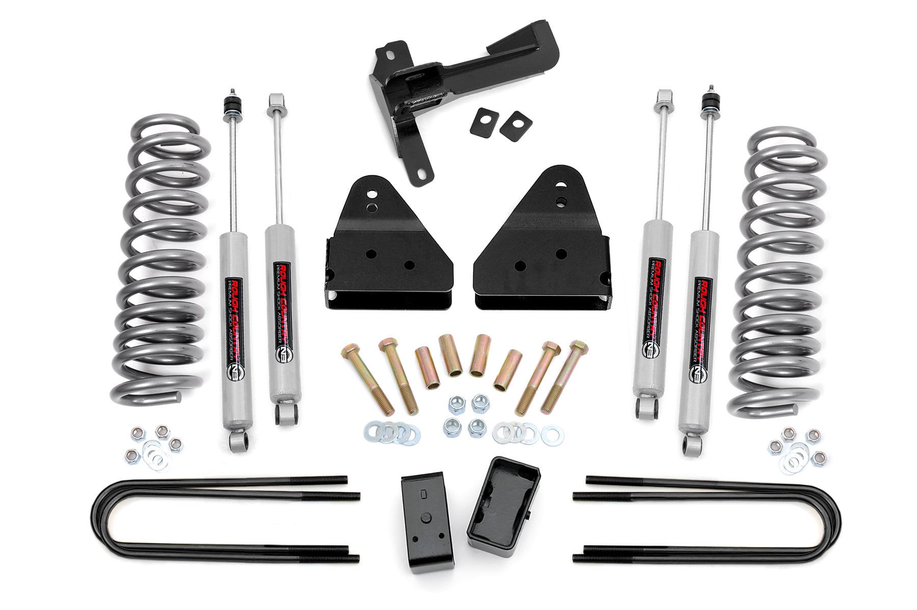 Rough Country 3-Inch Lift Kit with N3 Shocks for Ford Super Duty 4WD