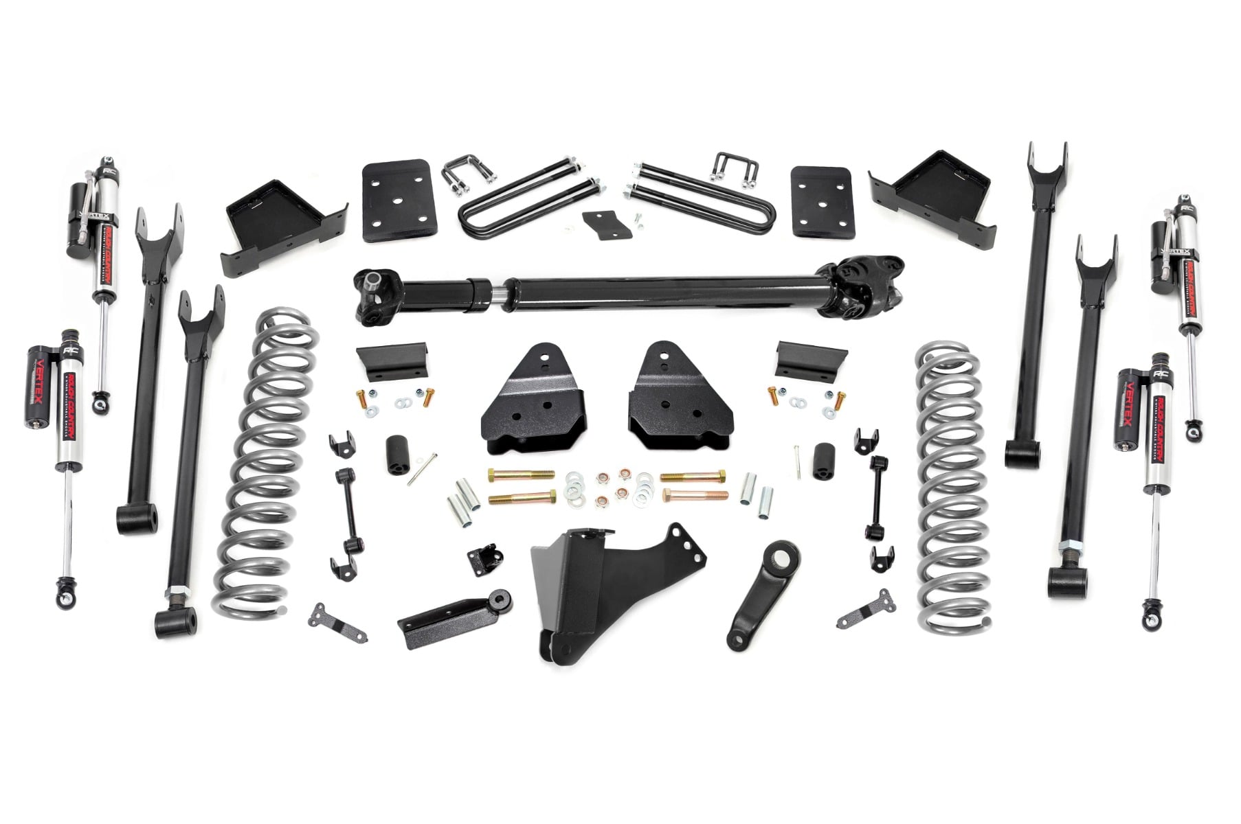 Rough Country 6-Inch Lift Kit with Vertex Shocks for Ford Super Duty 4WD (2017–2022) with Control Arms