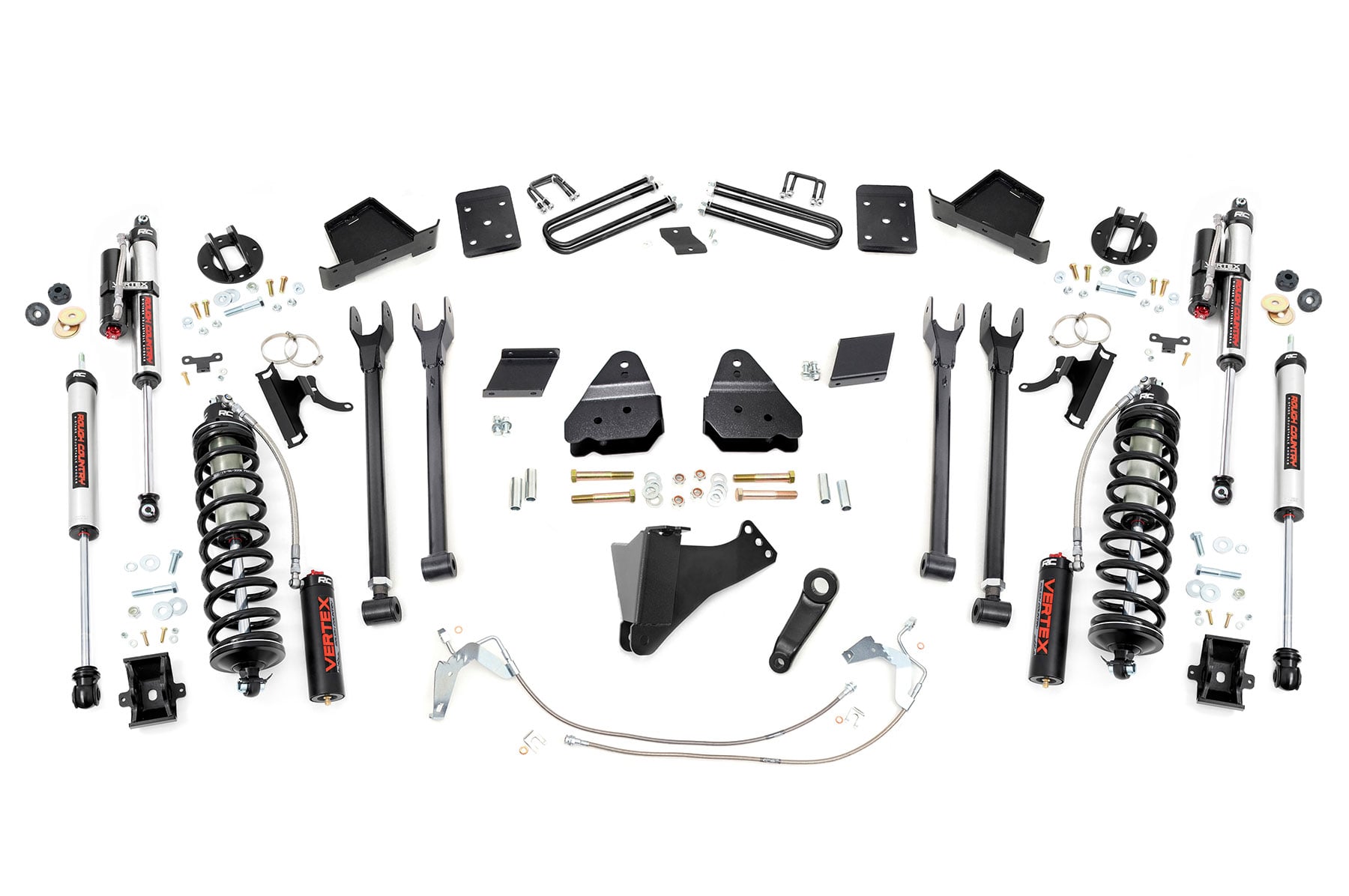 Rough Country 6-Inch Vertex Coilover Lift Kit for F-250 Super Duty 4WD (2015–2016) with Control Arms