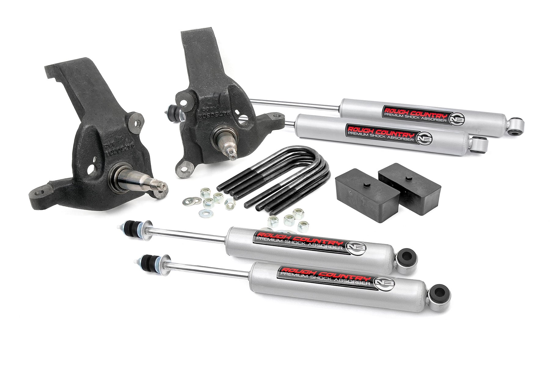 Rough Country 3-Inch Lift Kit with N3 Shocks for Ford F-150 2WD