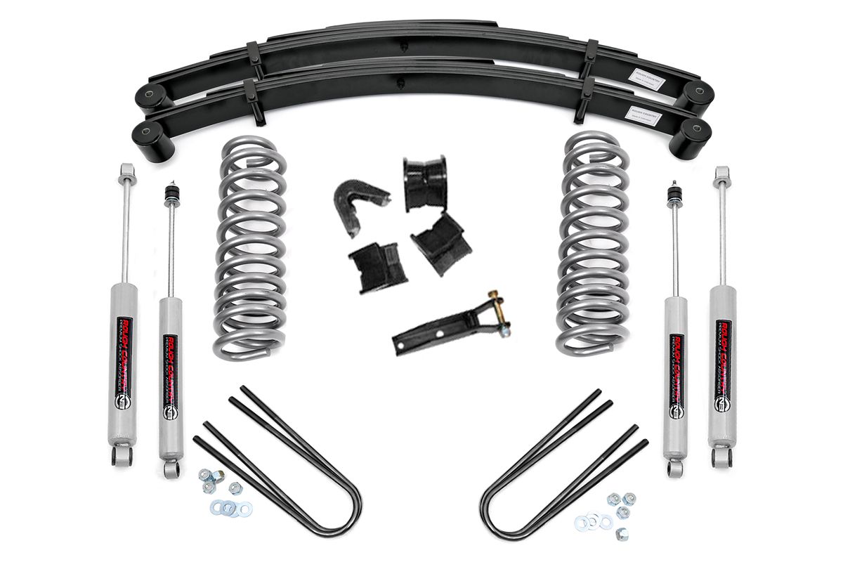 Rough Country 2.5-Inch Lift Kit with N3 Shocks for 1977–1979 Ford F-150 4WD