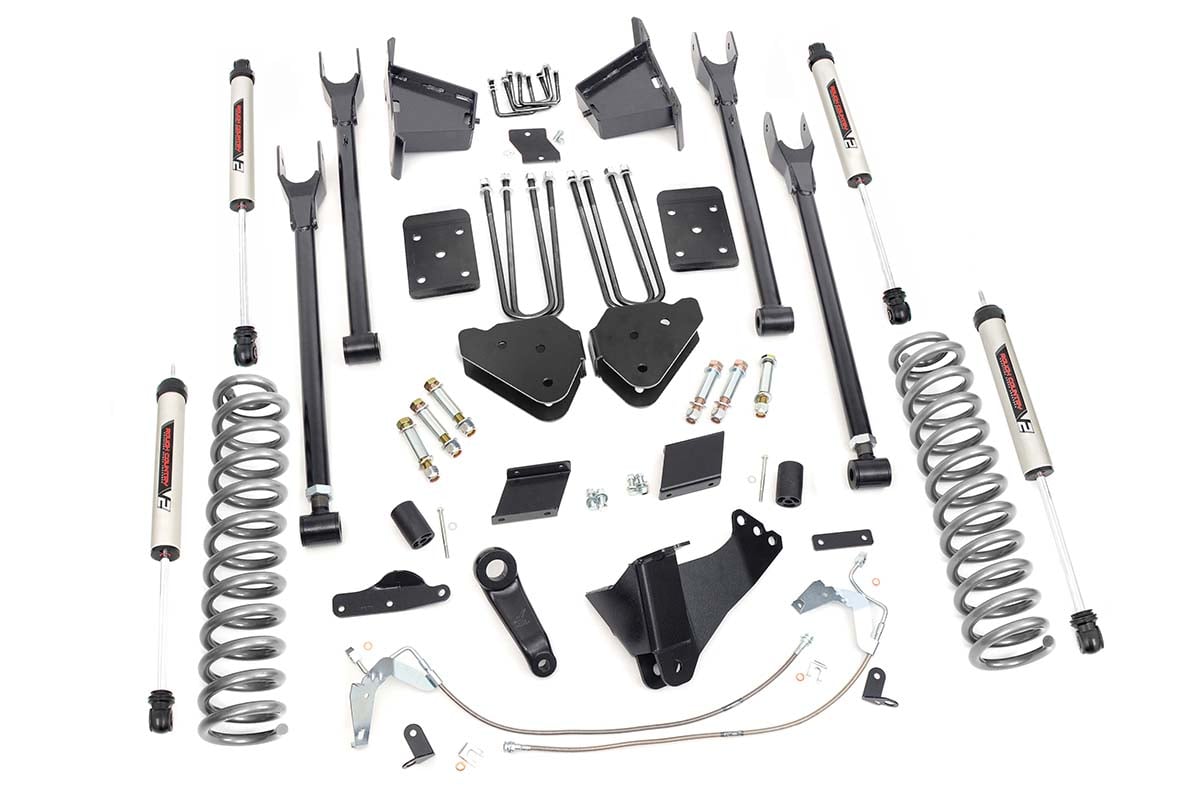 6-Inch Lift Kit with V2 Shocks for F-250 Super Duty 4WD (2011-2014), Rough Country 53270