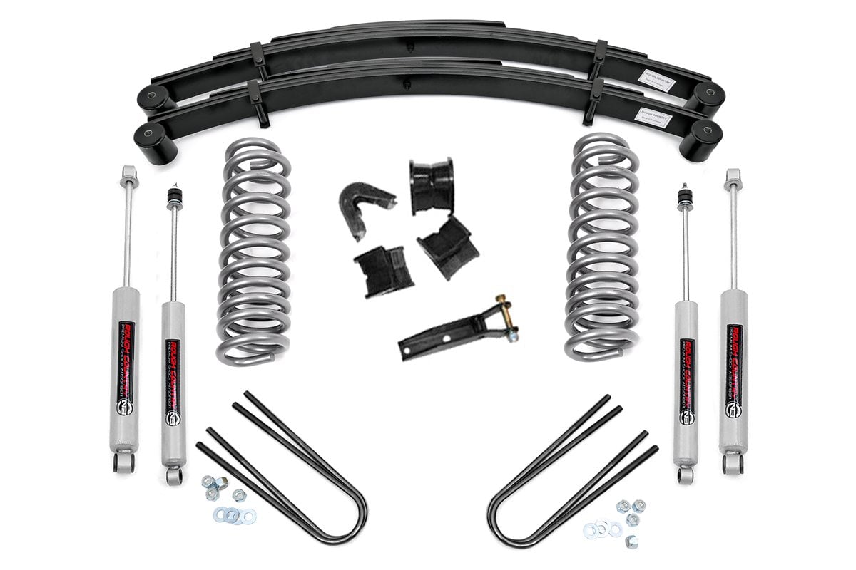 Rough Country 4-Inch Lift Kit with N3 Shocks for 1978–1979 Ford Bronco 4WD