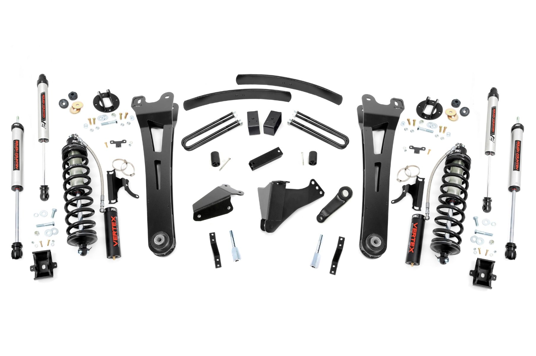 6-Inch Lift Kit with Vertex Coilovers for F-250/F-350 4WD (2005–2007) — Part 53658, Rough Country