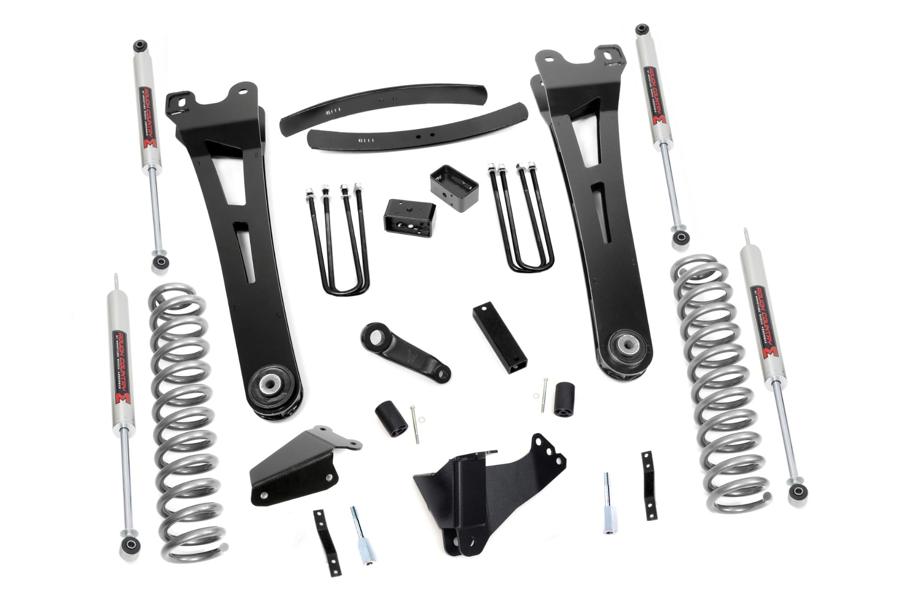 6-Inch Lift Kit with M1 Shocks for Ford Super Duty 4WD (2005-2007) — Part 53740, Rough Country: Lift Kits