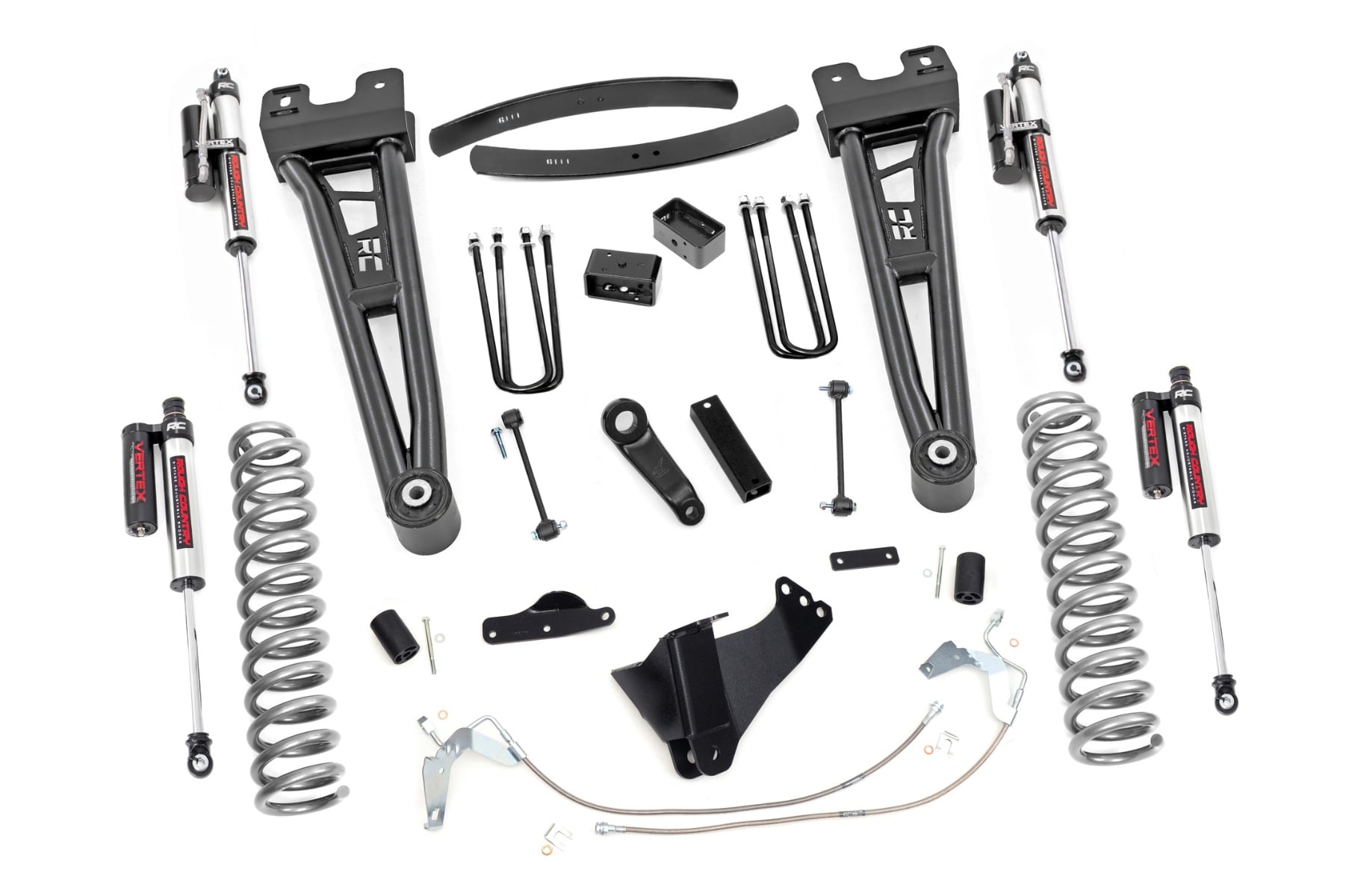 Rough Country 6-Inch Lift Kit with Vertex Shocks for 2008–2010 Ford Super Duty 4WD